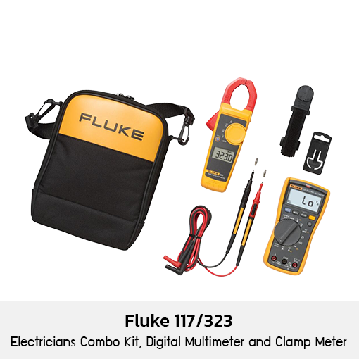 Fluke 117/323 Electricians Combo Kit, Digital Multimeter and Clamp Meter